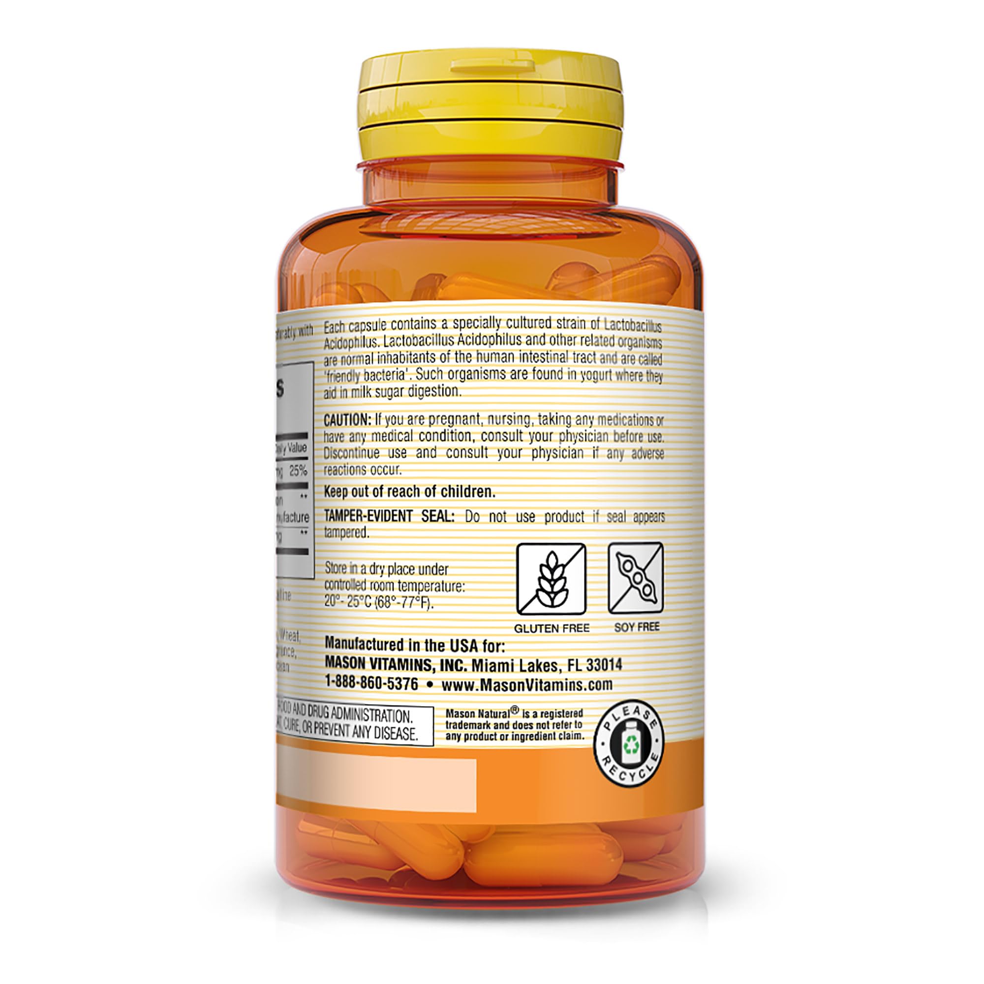 Ingrédients clés visibles: calcium et acidophilus pour le confort digestif.