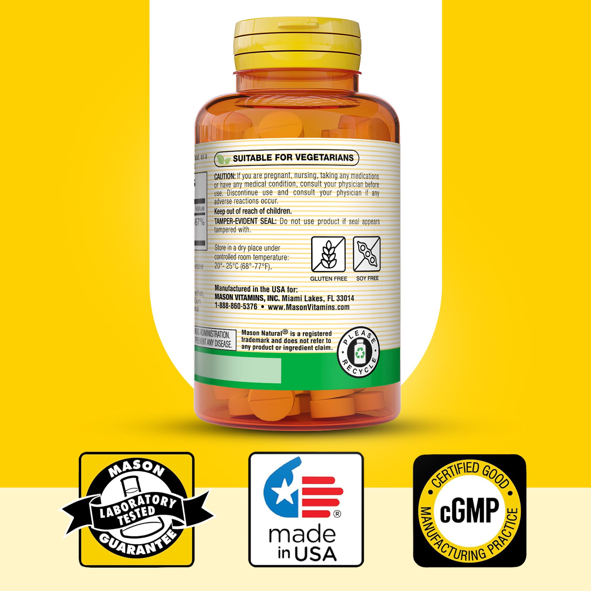 Boîte Mason Natural B12 1000 mcg, symbole de fiabilité et d'expérience