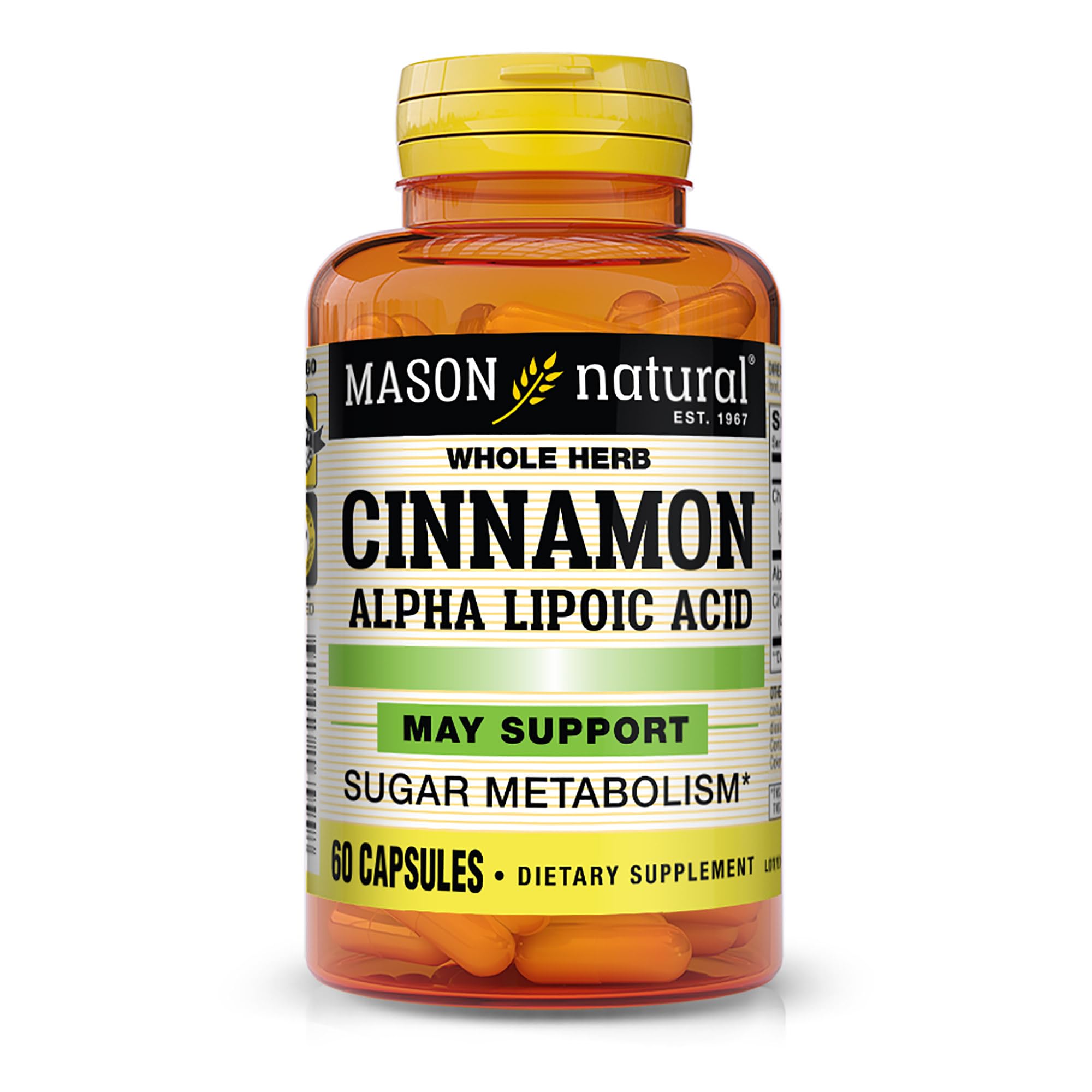 Mason Natural – bouteille de capsules, soutien quotidien au bien-être.