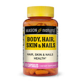 Mason Natural – bouteille de gélules cheveux-peau-ongles, soin intérieur.