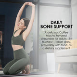Étiquette nutrition Mason Natural affichant calcium et vitamine D3.