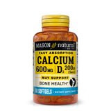 Mason Natural Calcium D3 – absorption rapide dans les capsules pratiques.