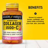 Capsules Mason Natural collagène, pouvant favoriser cheveux, peau et ongles.