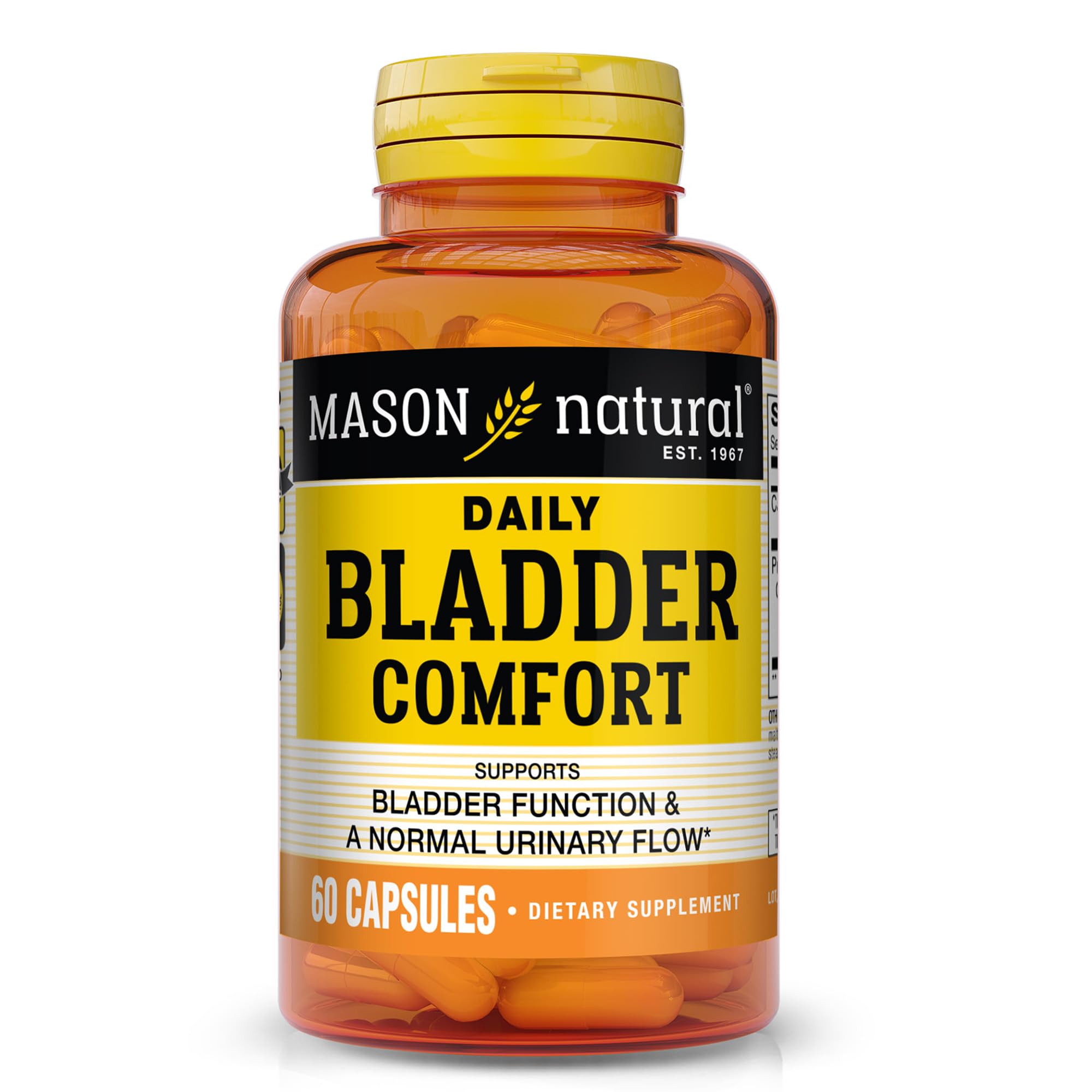 Bouteille Mason Natural Confort Vessie pour usage quotidien et soutien potentiel.