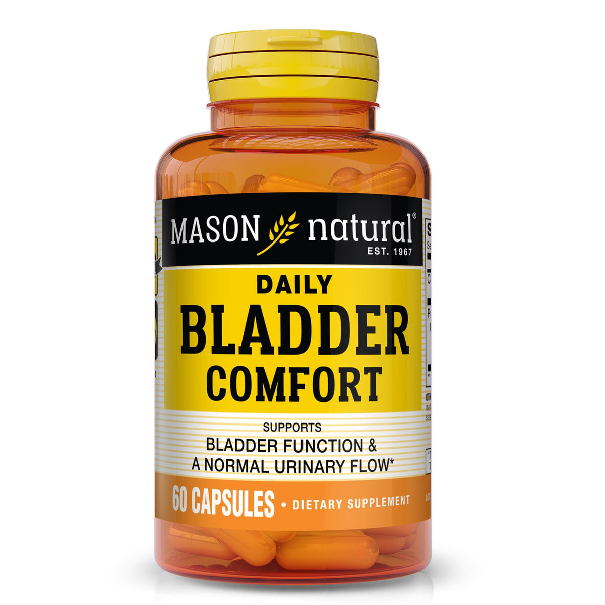 Bouteille Mason Natural Confort Vessie pour usage quotidien et soutien potentiel.