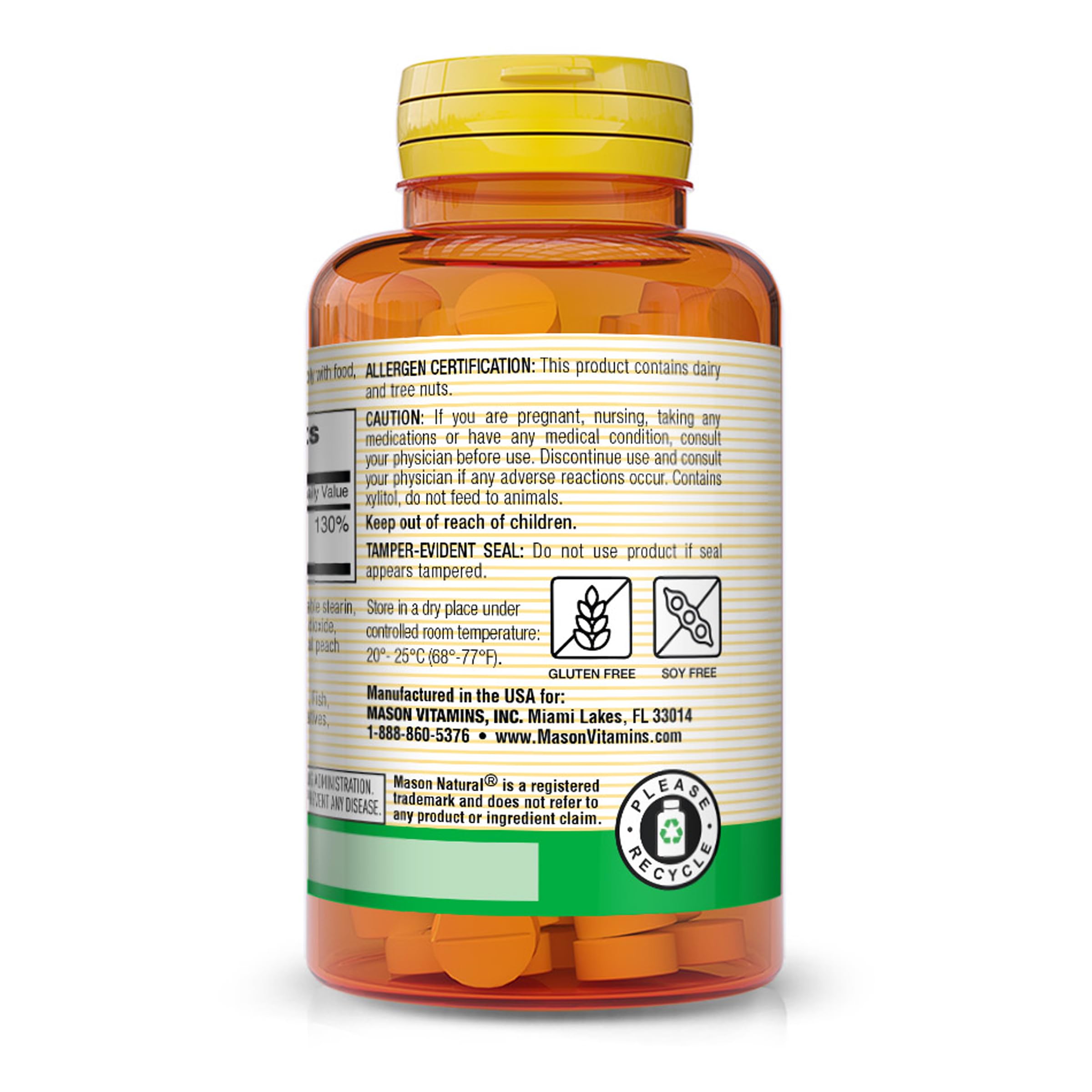 Mason Natural D3 1000 UI, enfants et adultes utilisant les comprimés à croquer