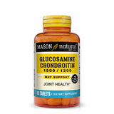 Mason Natural Glucosamine-Chondroïtine, bouteille de 90 capsules, soutien potentiel des articulations.