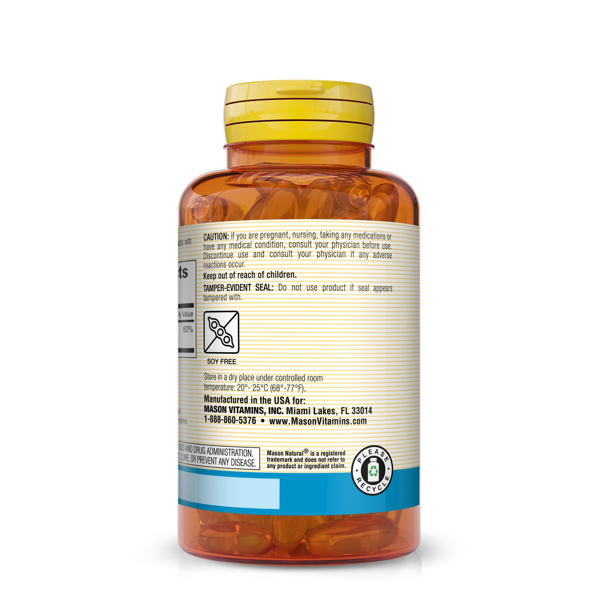 Mason Natural Magnésium Citrate 250 mg – gélules faciles à prendre au quotidien
