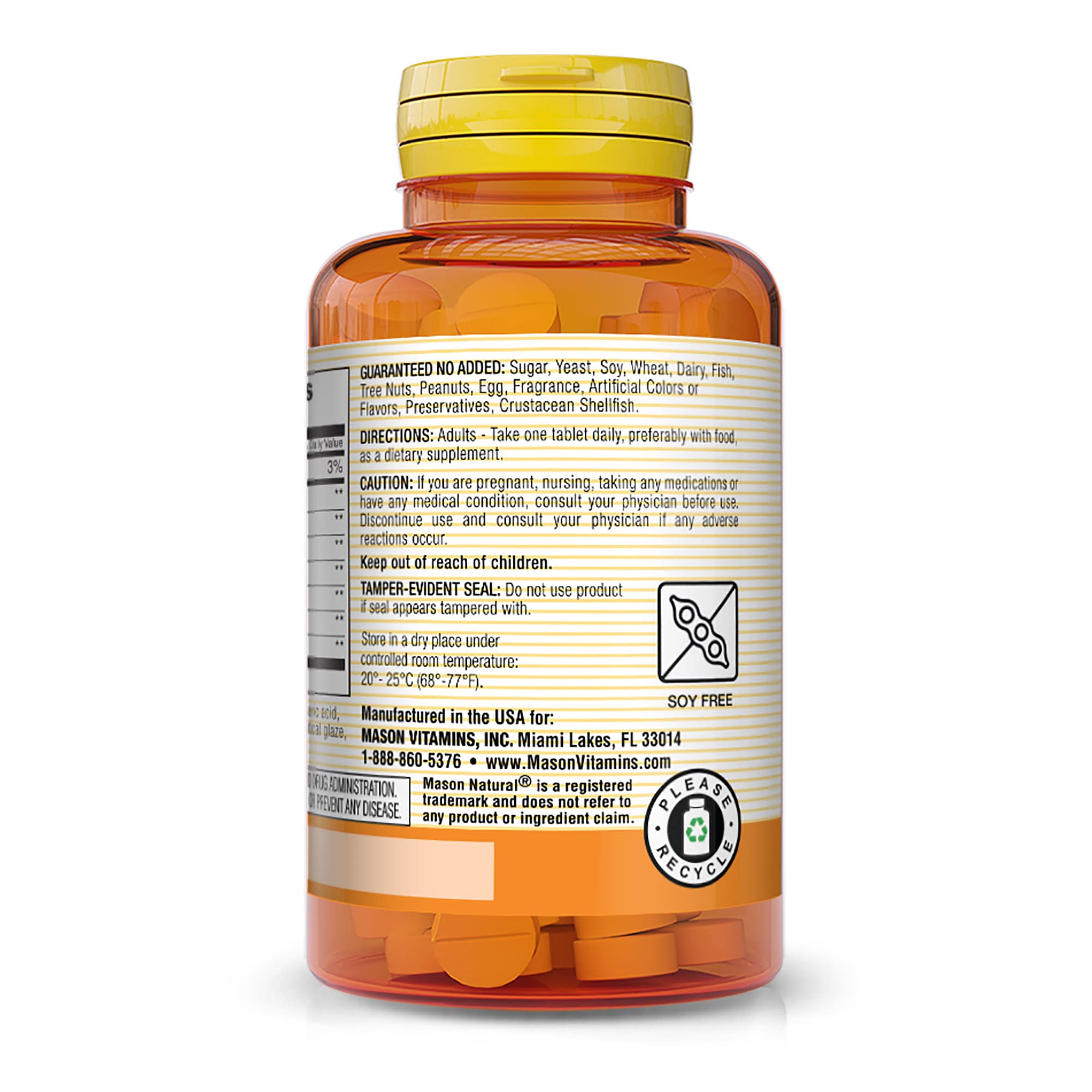 Mason Natural – gros plan sur papain et protéase dans le mélange.