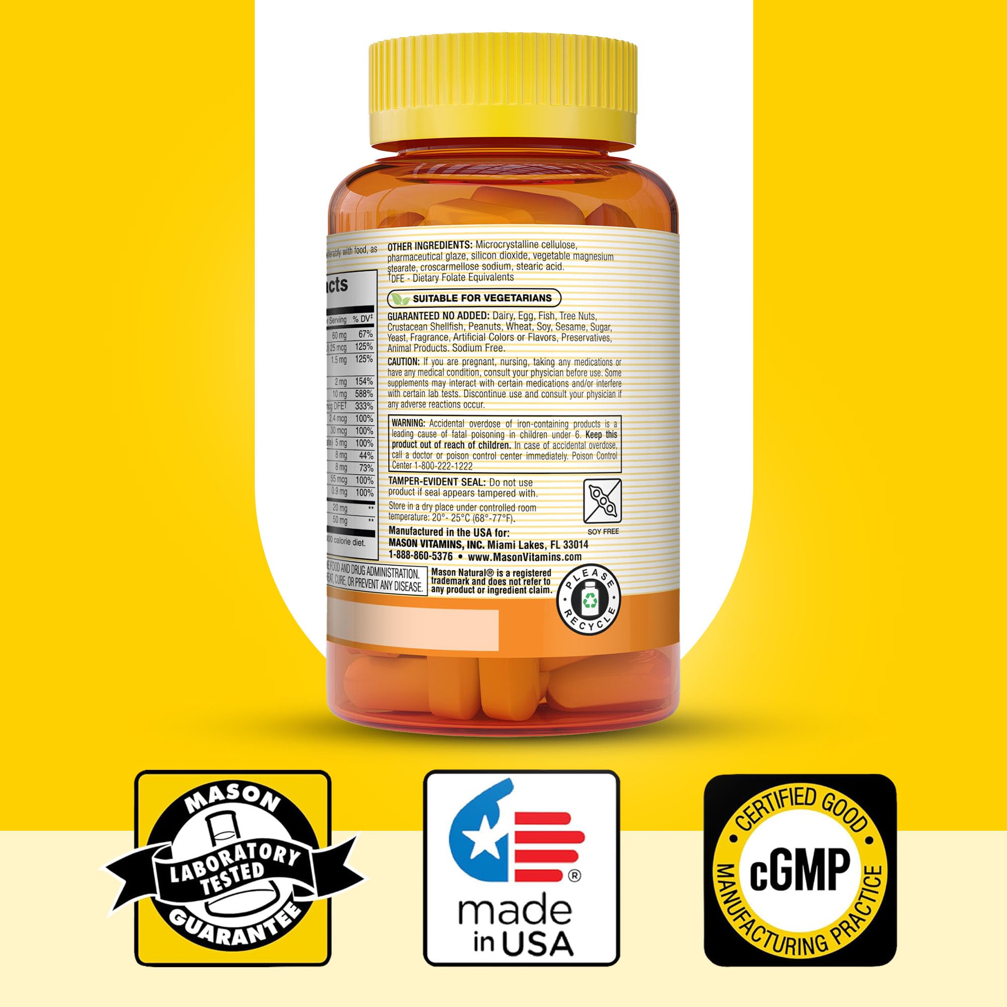 MASON NATURAL Plus de 50 ans d’expertise, image du logo, garantie de qualité.