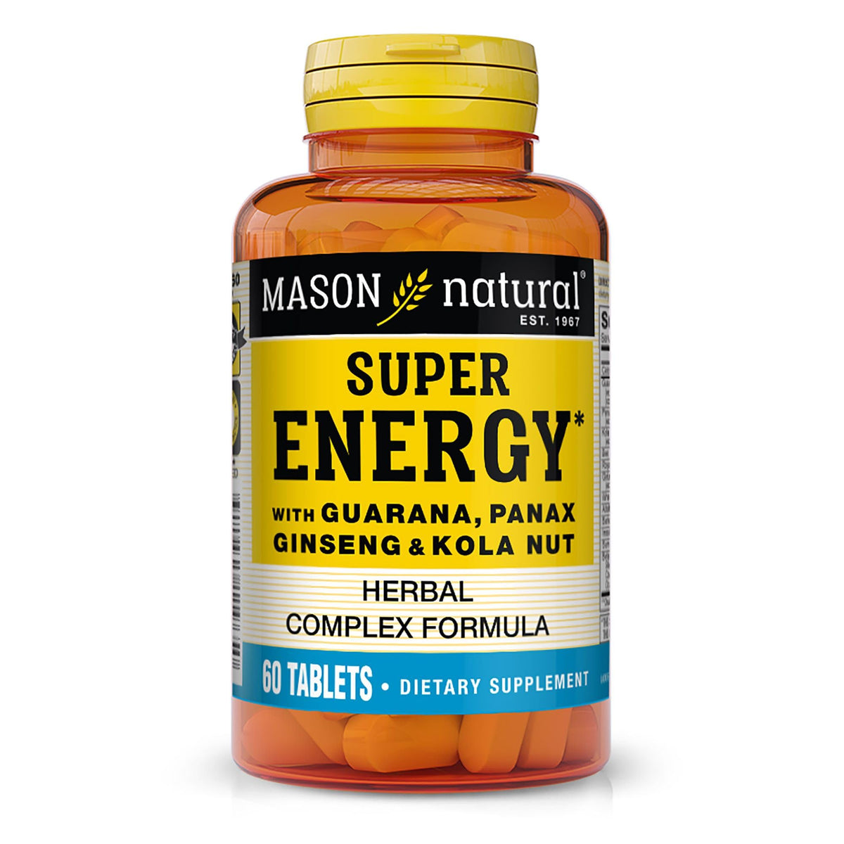 Mason Natural Super Énergie – emballage clair et naturel promettant une énergie durable