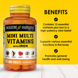MASON NATURAL Tablettes mini quotidiennes: ingestion simple dans la routine.
