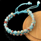 MASSIVE BEADS perles jaspe impérial 4mm, bracelet uni et élégant.