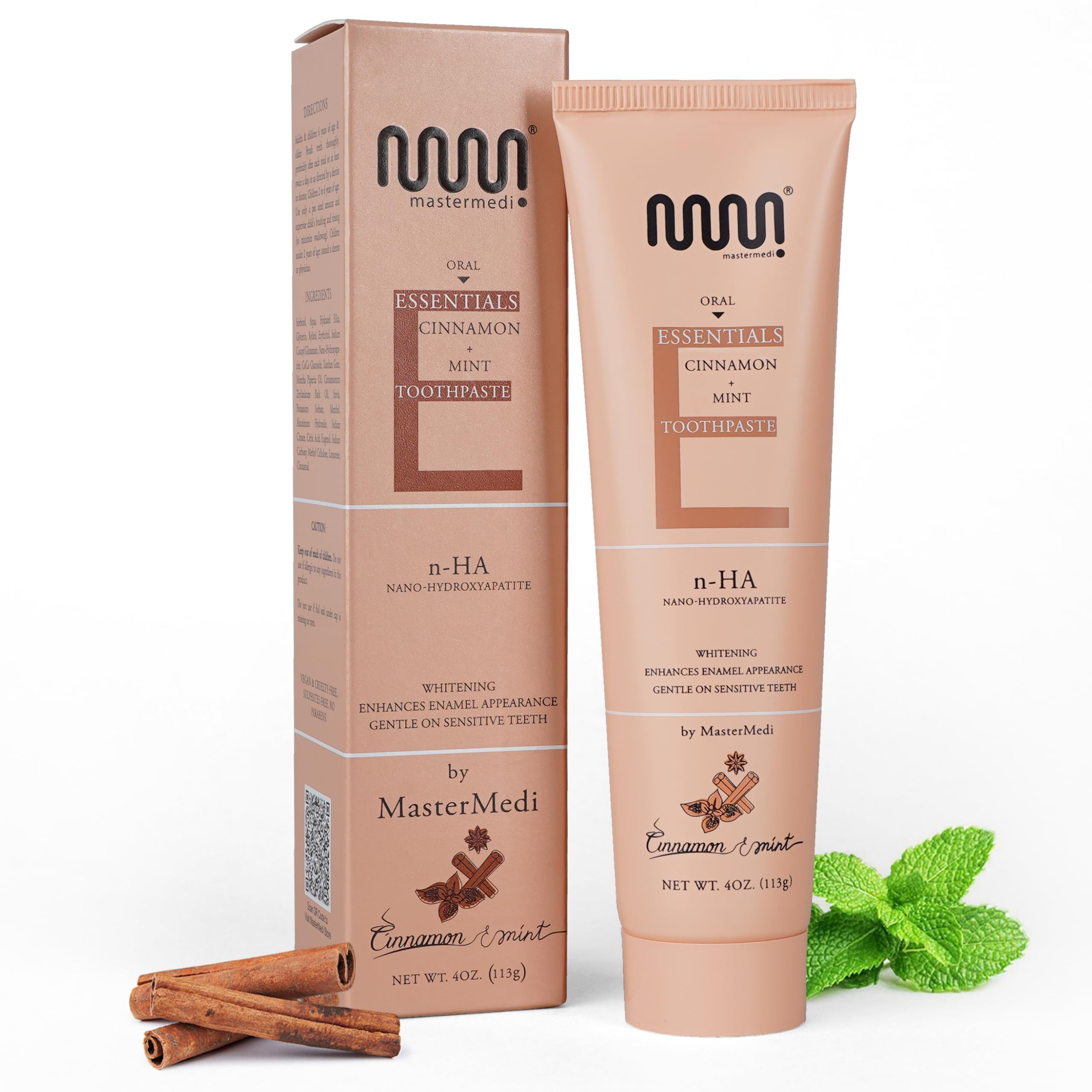 MasterMedi dentifrice nano-hydroxyapatite tube : brossage quotidien doux et reminéralisant