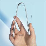 MasterMedi gratte-langue design en U, prise en main confortable et efficace.