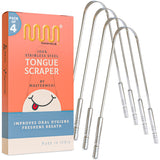 MasterMedi rasoir-langue en acier inoxydable, nettoyage efficace de la langue.