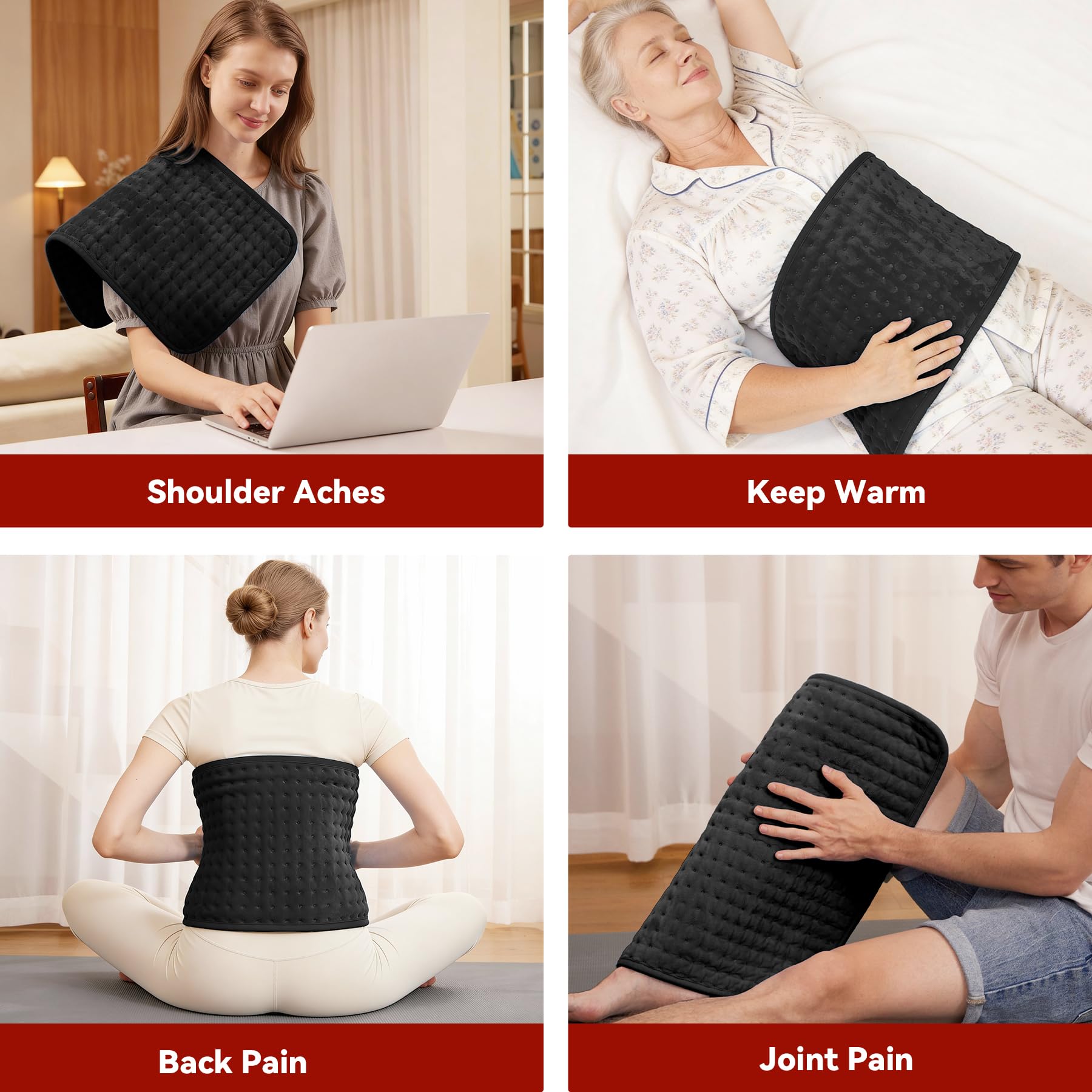 MASVIS tapis chaleur télécommande pour régler facilement la température
