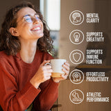 ShroomDNA MATCHA DNA: options de concentration améliorées pour les sessions de travail.