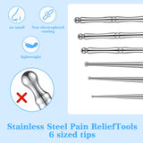 Outil Matwsec réflexologie faciale à double tête pour le massage du visage.