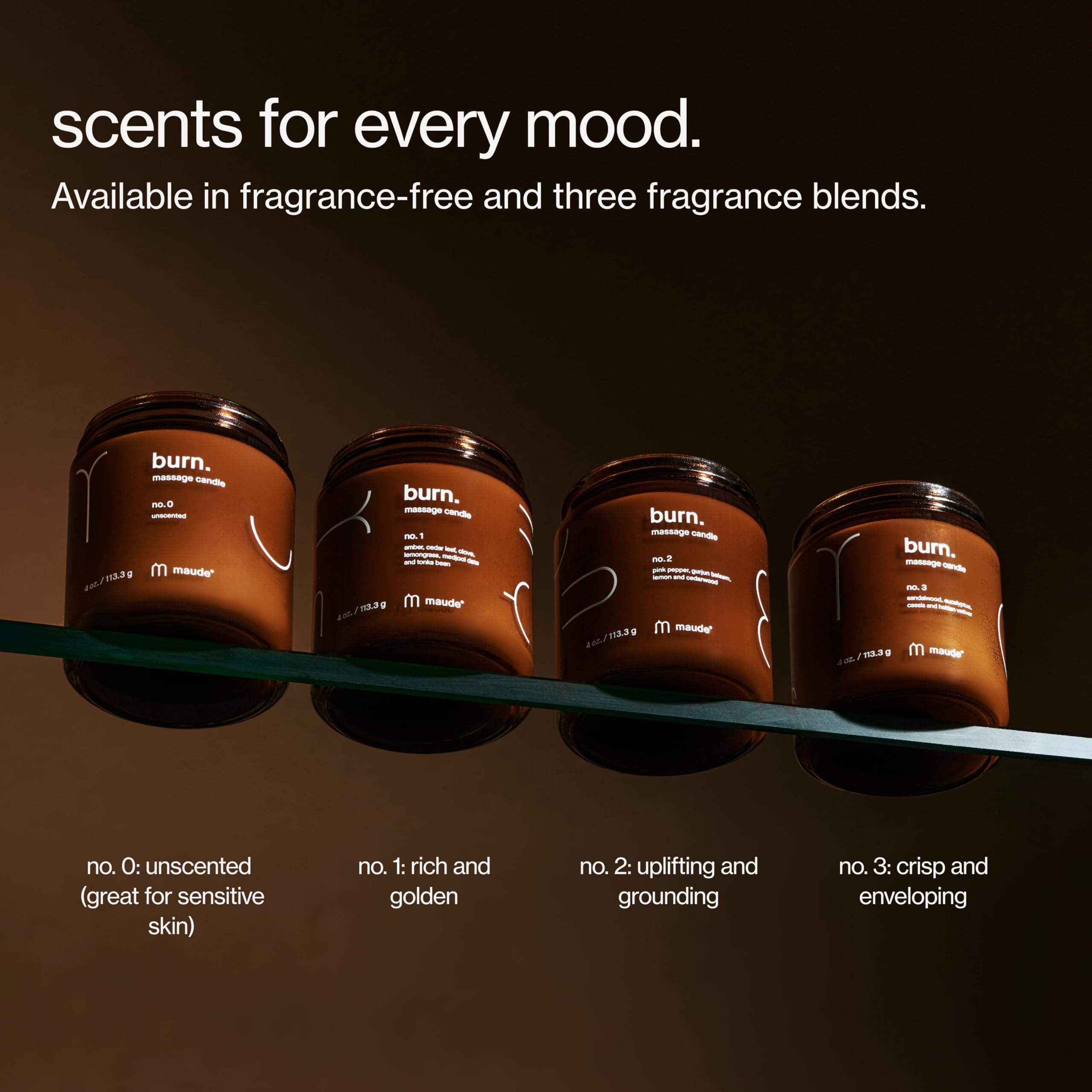 Maude Burn No.3 – rituel de massage en duo grâce à la cire tiède.