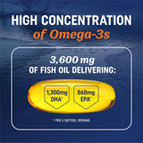 MAV NUTRITION DHA EPA Omega-3: 1300 mg EPA, 860 mg DHA, formulation puissante.
