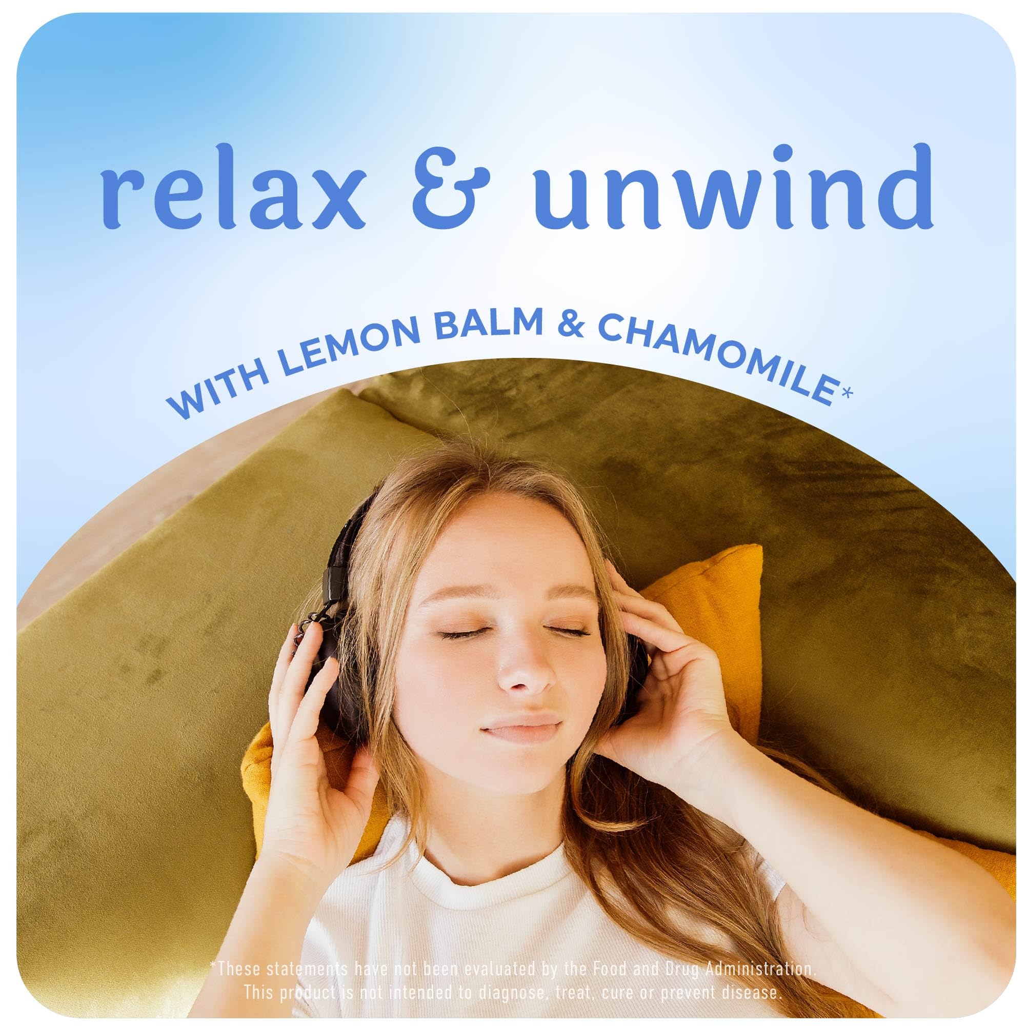 Gommes MAV NUTRITION Mélisse citronnée, soutien du sommeil et repos.