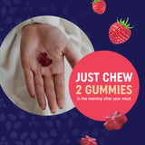 Gommes MAV Nutrition utilisées quotidiennement, soutien discret au sommeil et à la gestion du poids.