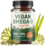 MAV NUTRITION huile omega algue bouteille — source vegan DHA et EPA pratique.