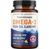 MAV NUTRITION triple force DHA Omega-3 en bouteille, soutien quotidien cerveau et vision.