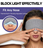 Masque yeux Mavogel, ajustement nez, meilleure isolation lumineuse lors de déplacements.