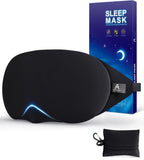Masque yeux Mavogel avec pont nasal réglable, bloquant la lumière pour un sommeil confortable.