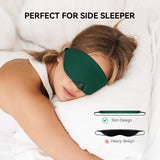 Masque yeux Mavogel coton respirant jaune pour sommeil profond