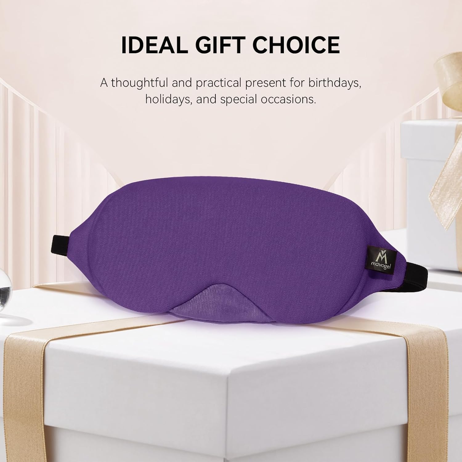 Pochette de voyage incluse pour transporter le masque Mavogel violet