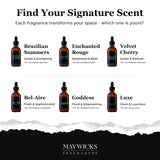 Mavwicks Enchanted Rouge – diffuseur bureau pour concentration et cadre agréable