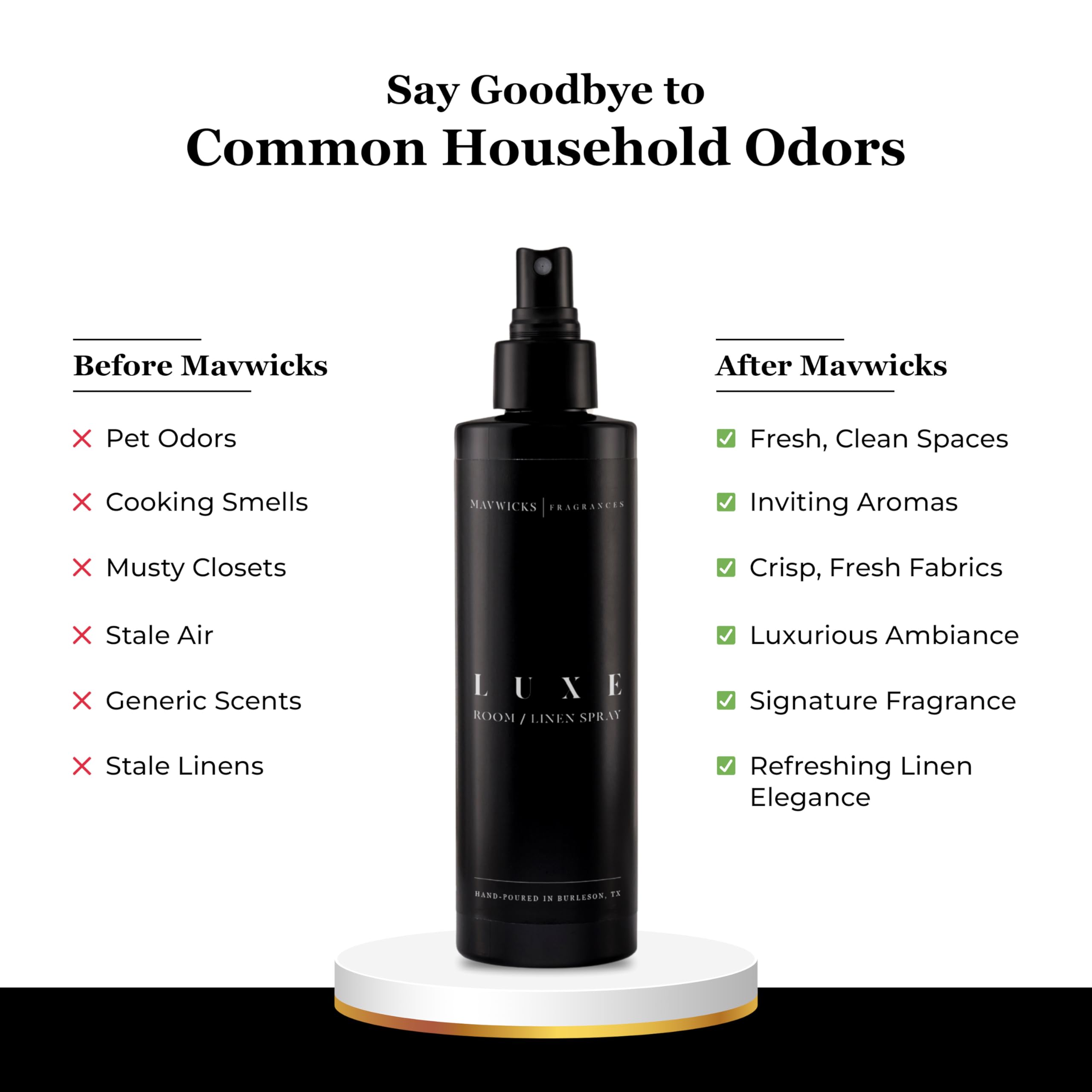 Mavwicks Luxe Ambiance Chambre 8oz: diffuse une atmosphère apaisante le soir.