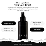 Mavwicks Luxe Usage Rideaux Coussins 8oz: parfume et rafraîchit les textiles domestiques.