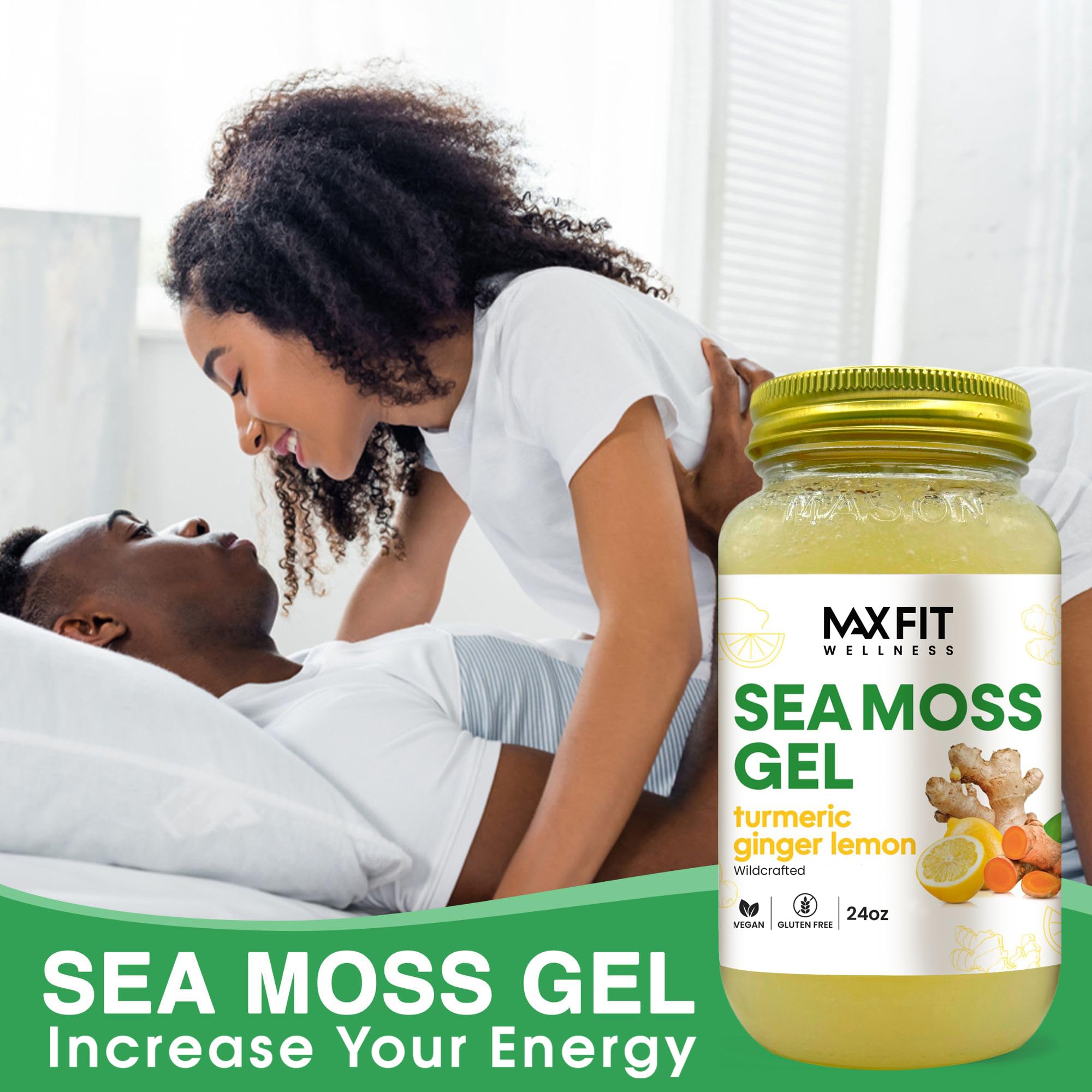 MAX FIT Gel d'algues marines – idéal dans un smoothie neutre sans altérer le goût.
