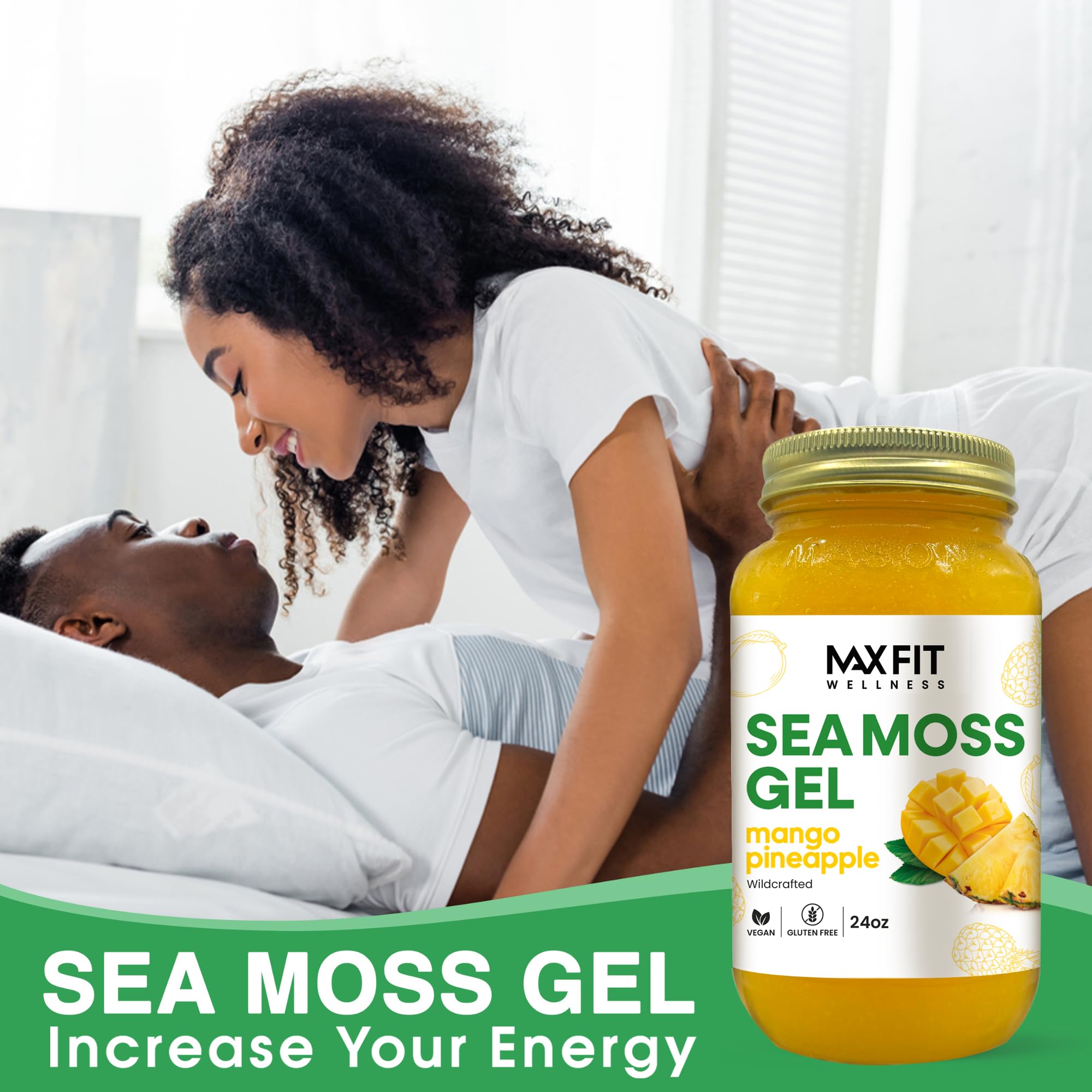 MAX FIT Gel mousse mer or emballage 24oz prêt à l’emploi
