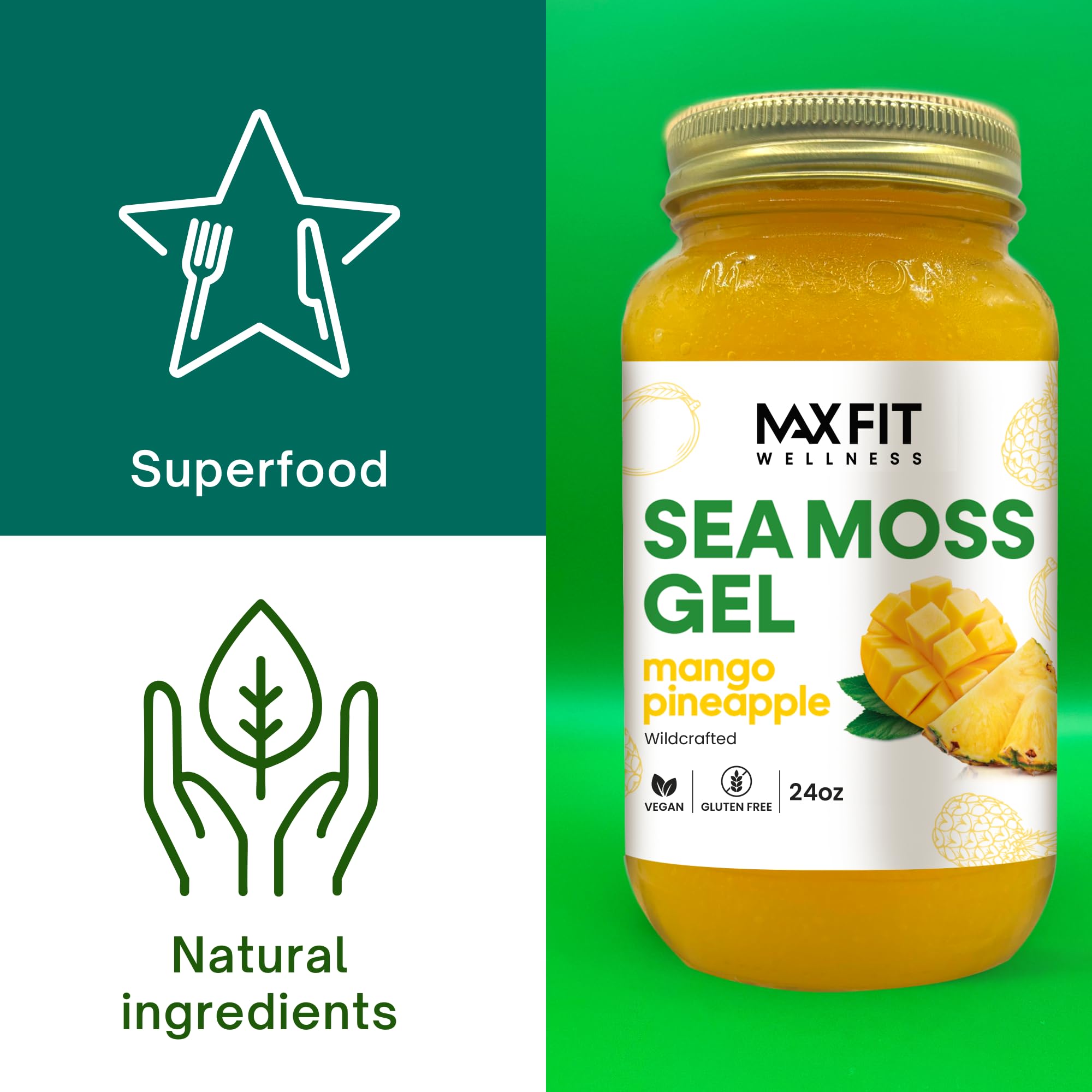 MAX FIT Gel mousse mer or usage cheveux pour nourrir et lisser