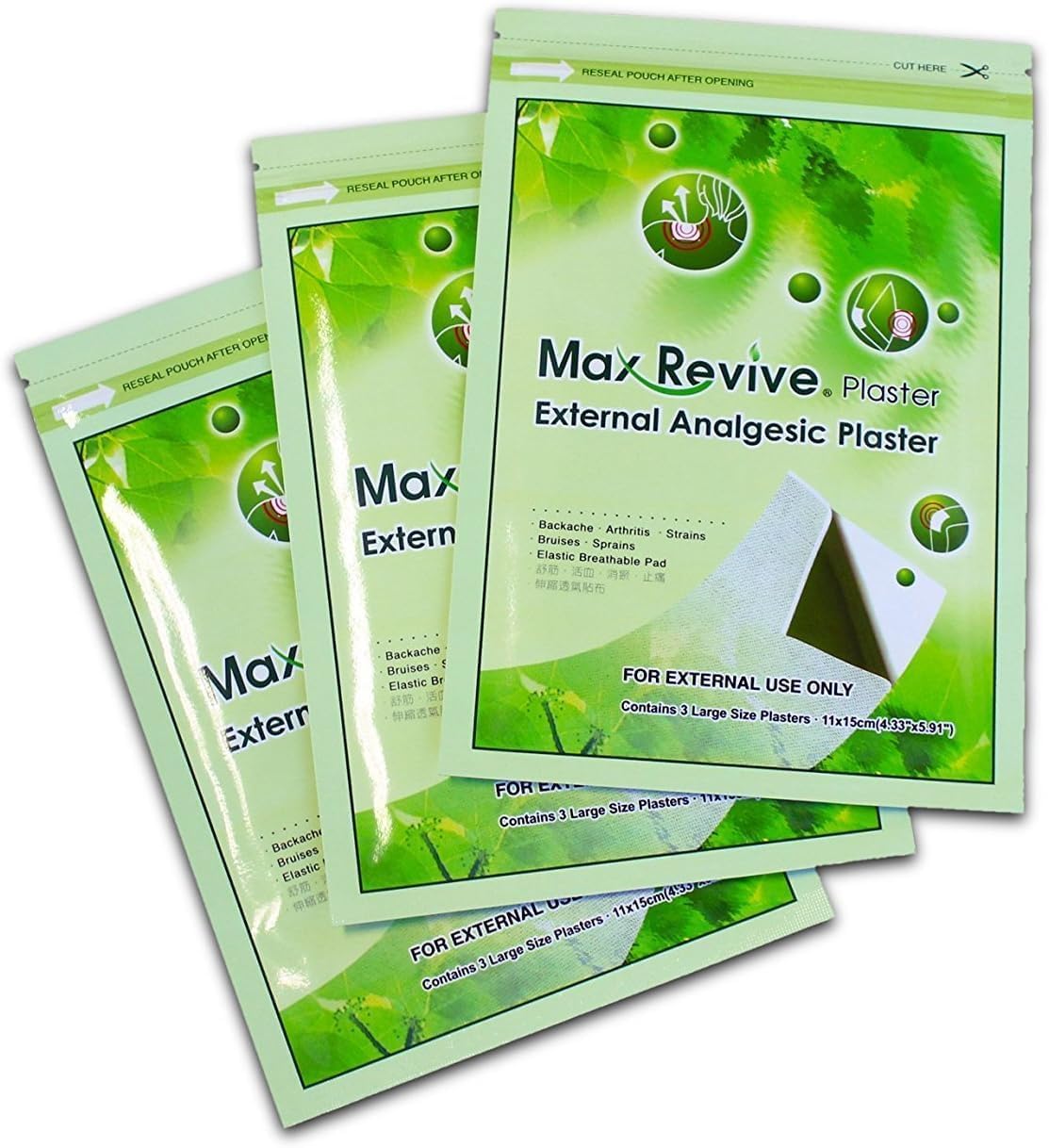 Texture flexible du pansement Max Revive, adhérence douce et sûre.