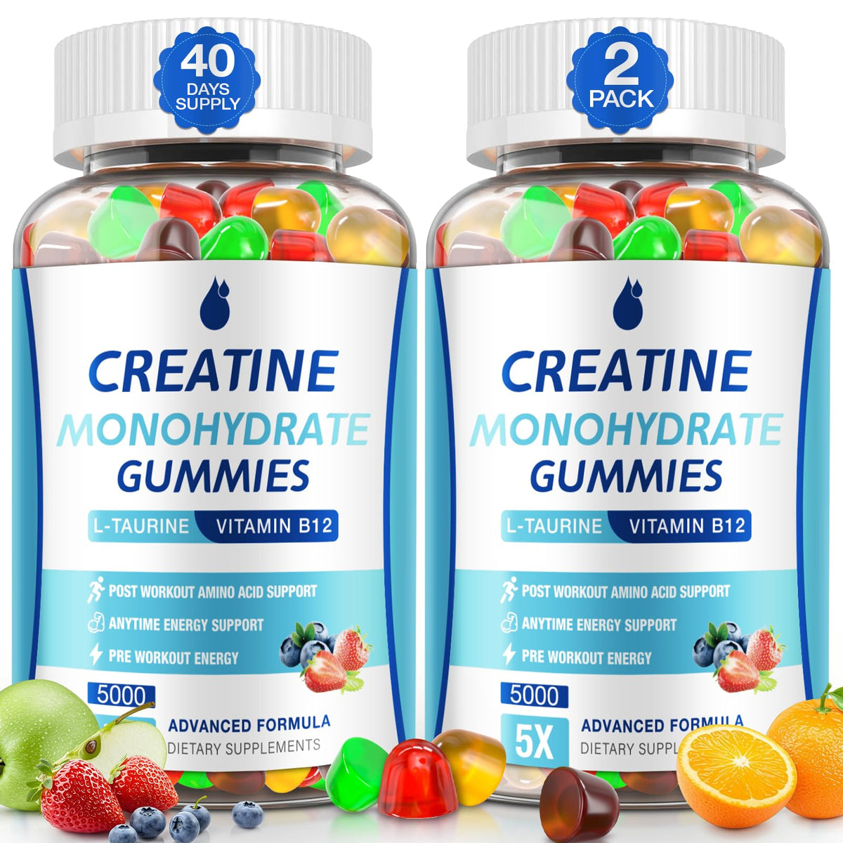 MaxHemp Gommes Créatine : emballage hermetique de 160 unite, pratique pour le sport en déplacement.
