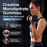 MaxHemp Gommes Créatine – portion de 4 gommes au goût fruité, pratique pour entrainement.