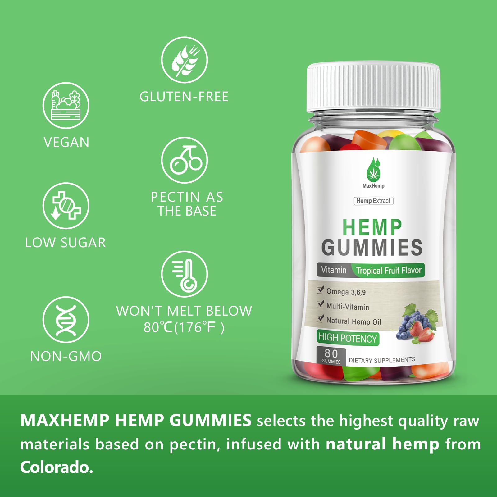 Goût tropical MaxHemp, rituel relaxant quotidien.