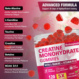 Texture gélifiée et goût framboise des gummies Maxhemphealth, agréable pendant l'effort.