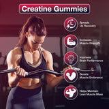 Utilisation quotidienne avec 4 gommes, Maxhemphealth Creatine Gummies facilite l'apport nutritionnel.