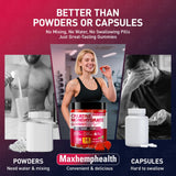 Moment de récupération après séance grâce à Maxhemphealth Creatine Gummies.