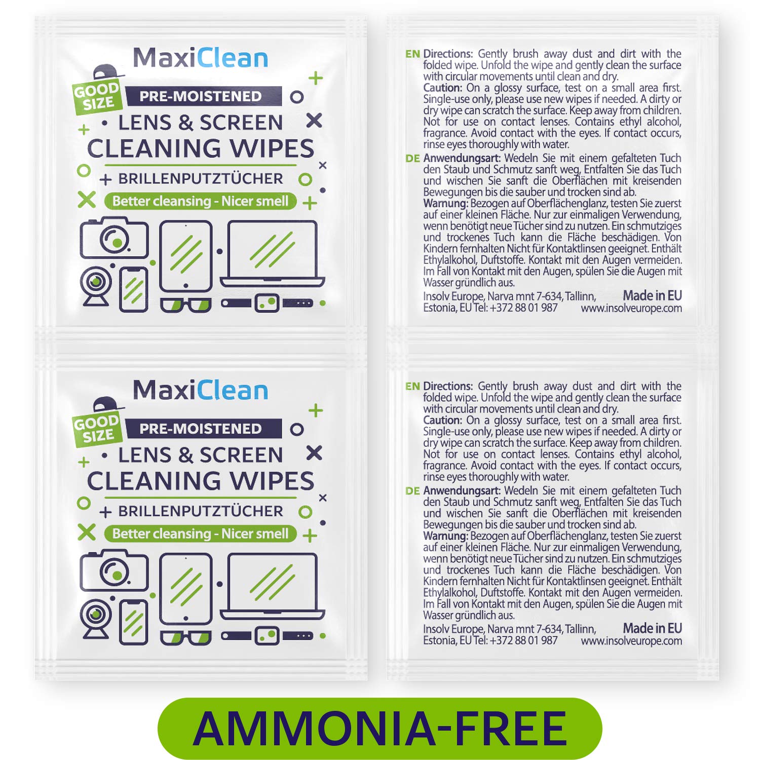 MAXI CLEAN formule écologique, sans irritants chimiques.