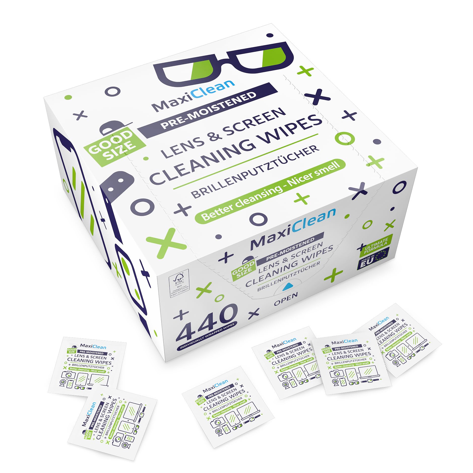 MAXI CLEAN lingettes idéales pour usage quotidien et voyage.