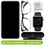 MAXI CLEAN lunettes sans traces, pratique en déplacement.
