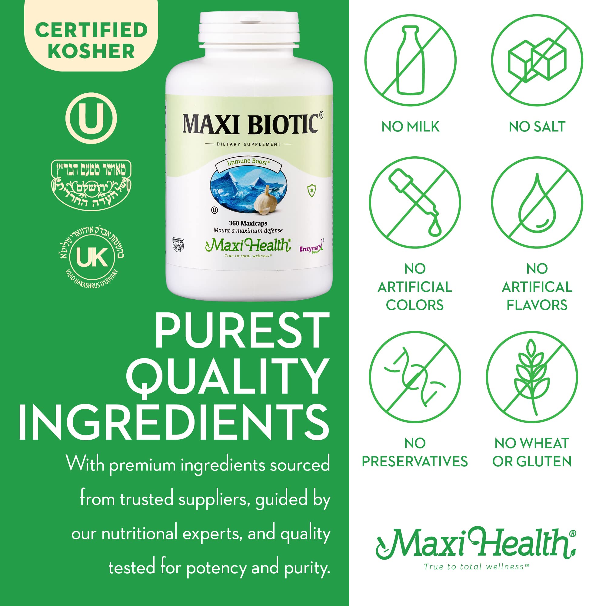 Boîte Maxi Biotic 360 capsules prête à la famille.